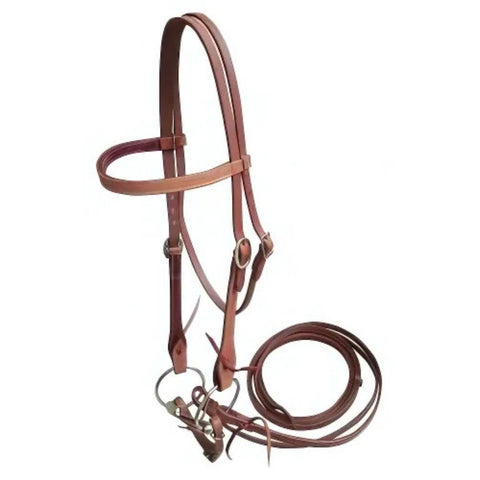 Double T® Browband Harness Leather Headstall.