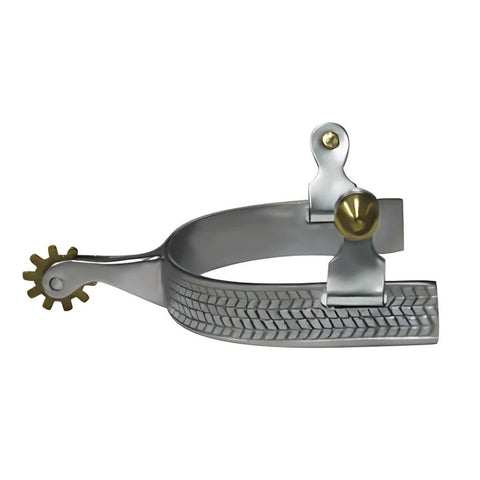 Showman ® Engraved Harringbone Design Spurs.