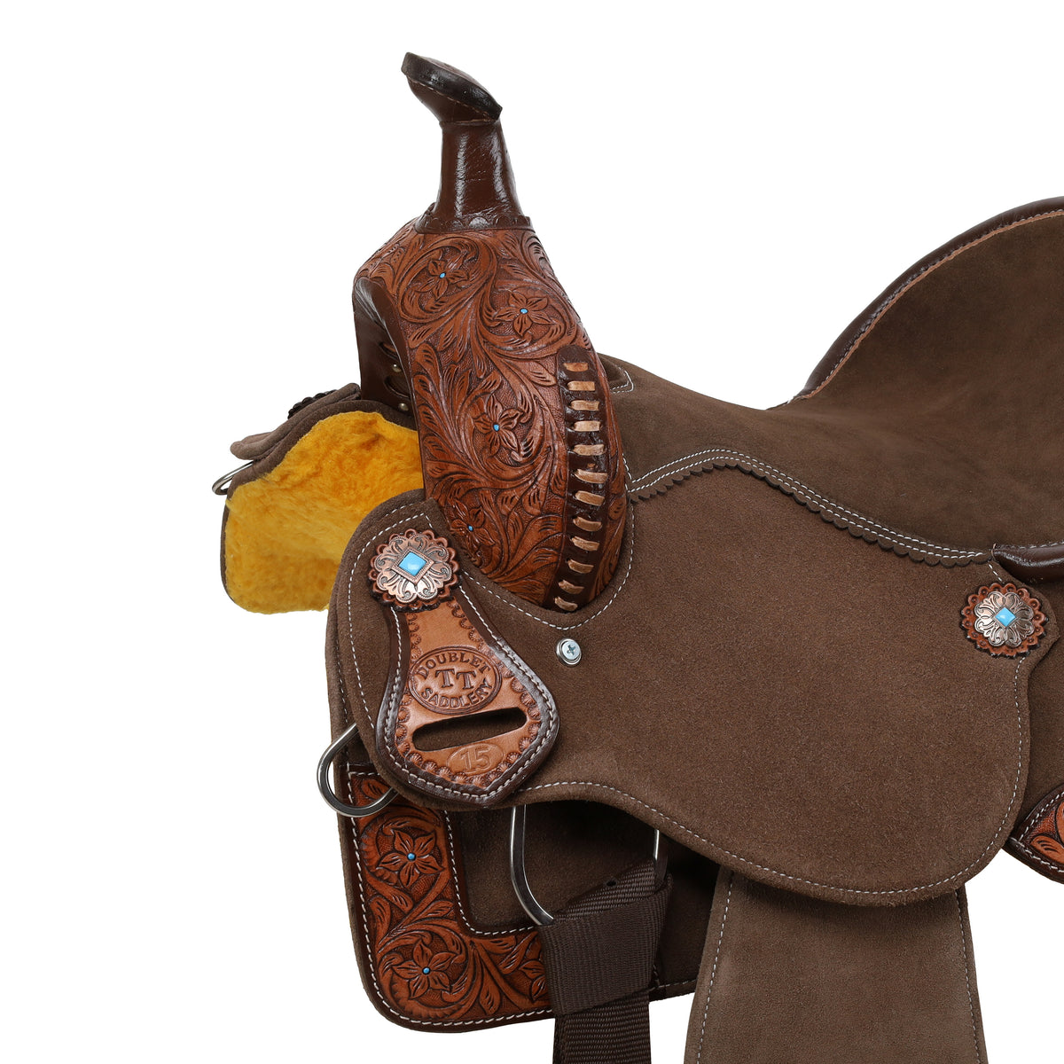 14" , 15" Double T Kassidy Spinal Relief Barrel Style Saddle