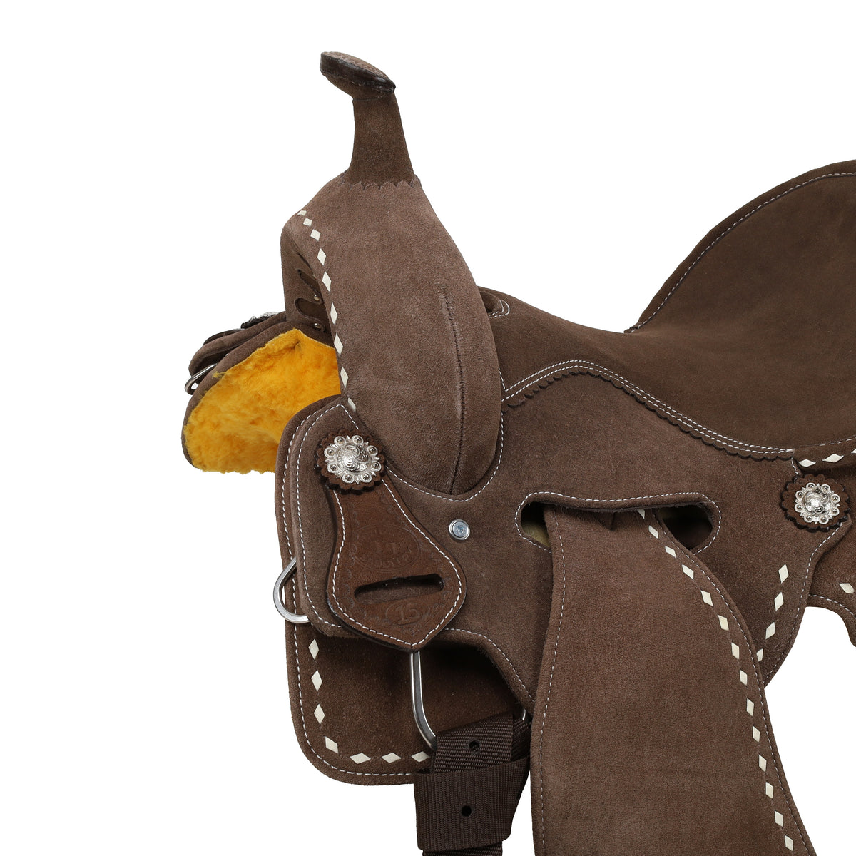 14" , 15" , 16" Double T Patsy Spinal Relief Barrel Style Saddle