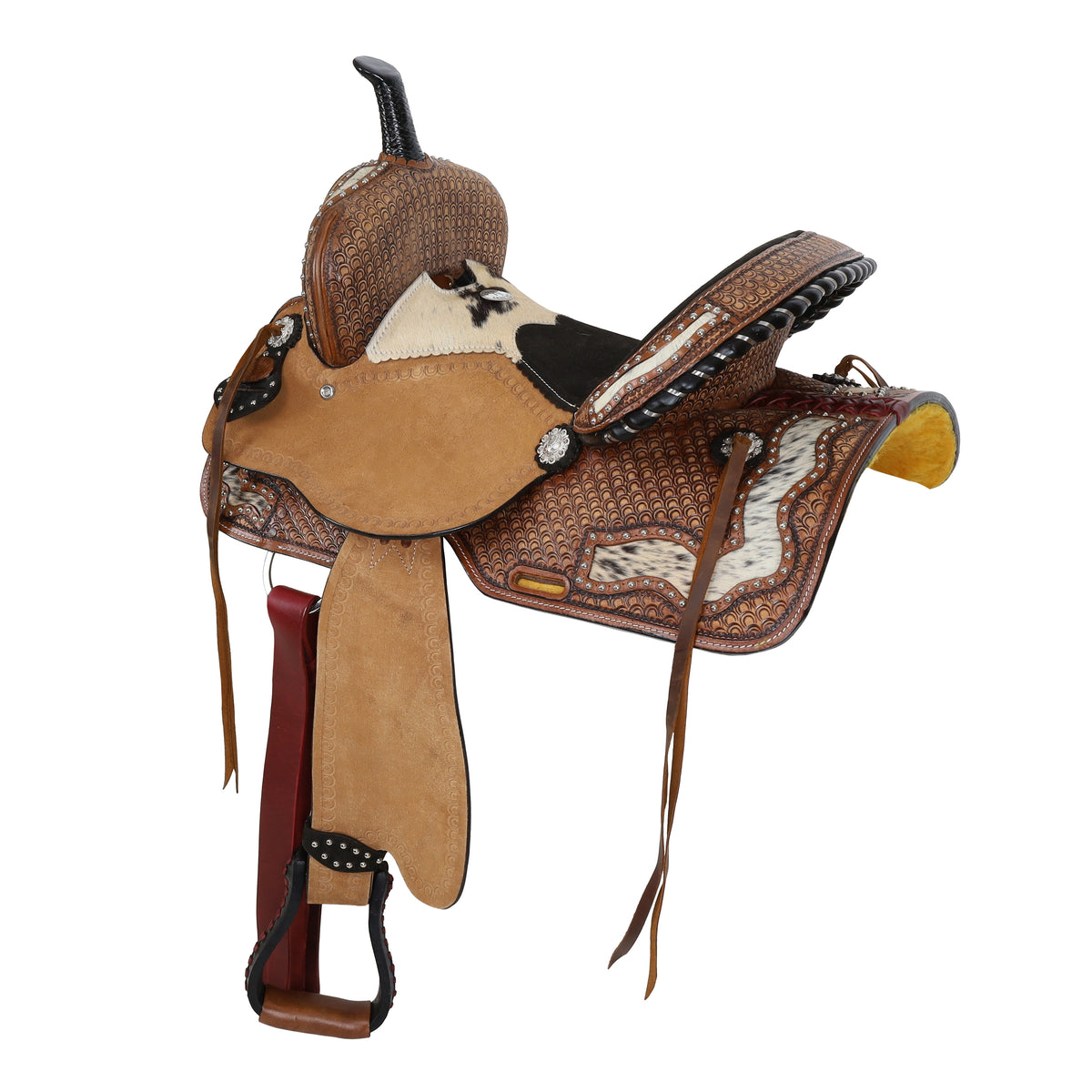 15" Double T Bristol Barrel Style Saddle