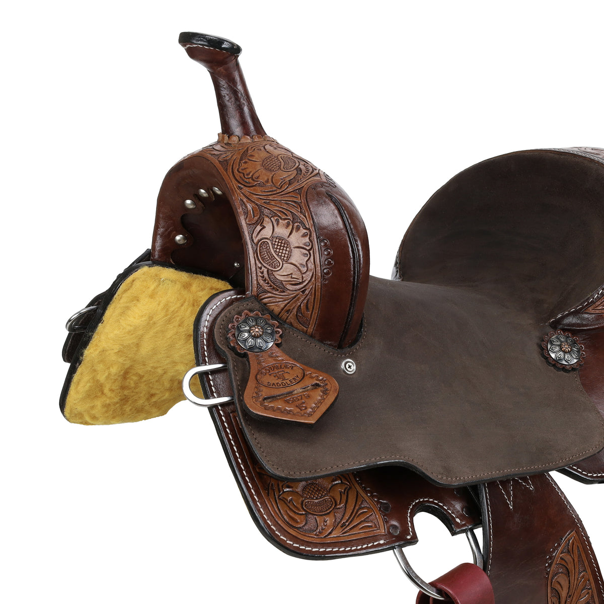 14", 15" Double T Willow Barrel Style Saddle