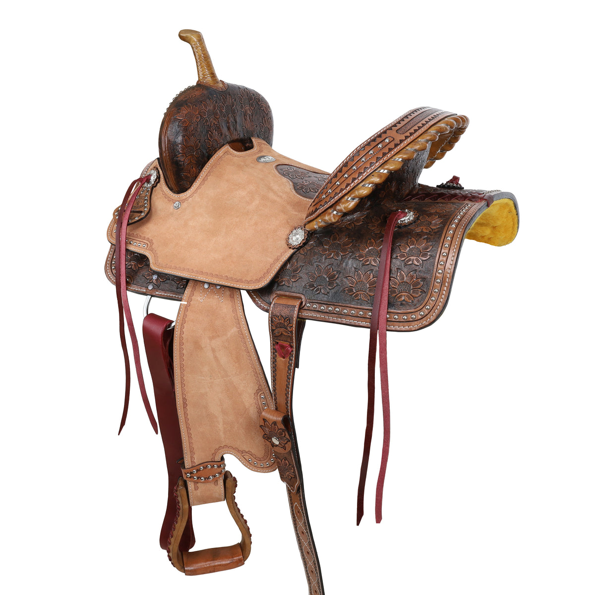 15" Double T Sunflower Trails Barrel Saddle