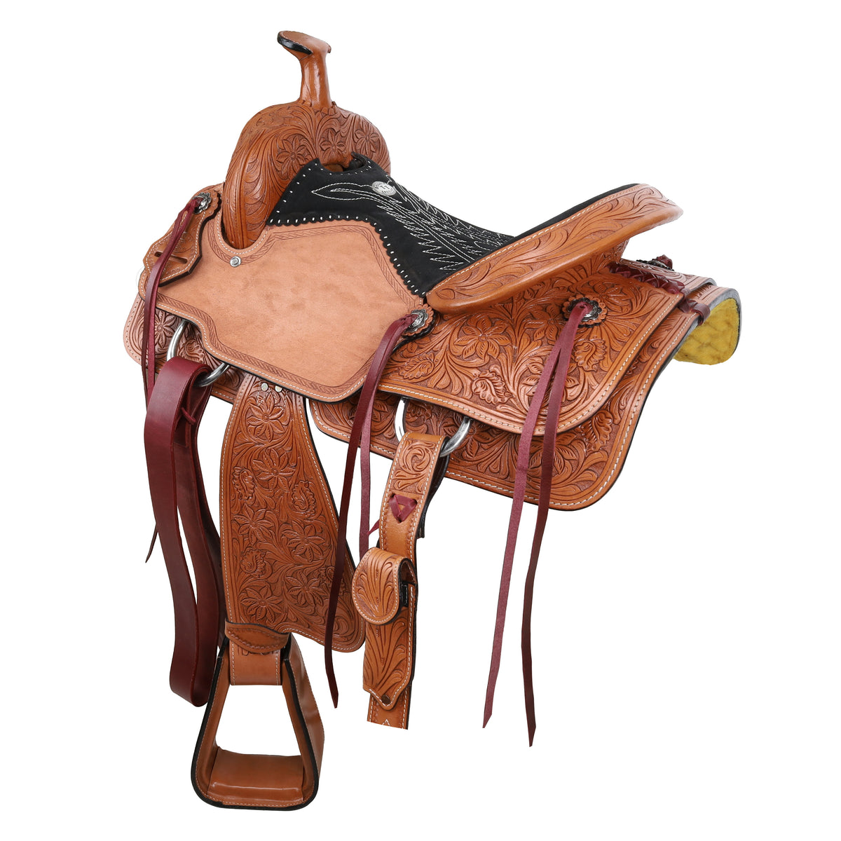 16" Double T Classic Stitch Prairie Dancer Roper Saddle