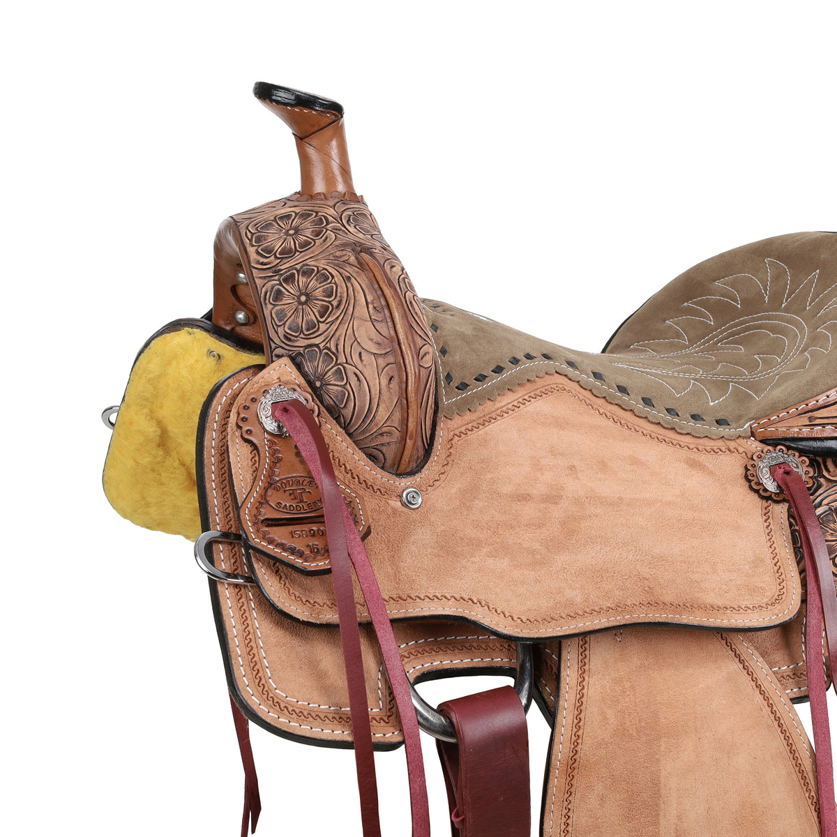 16" Double T Classic Stitch Golden Horizen Roper Saddle