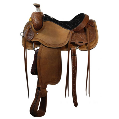 16" Showman ® Calf roper saddle - Double T Saddles