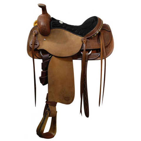 16" Showman® Roper two-tone saddle - Double T Saddles