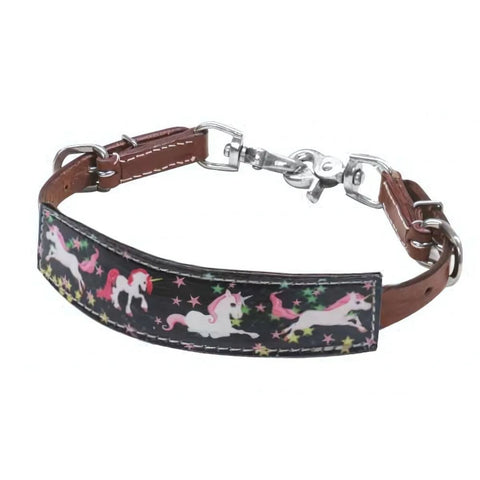 Showman ® PONY SIZE Unicorn print wither strap.