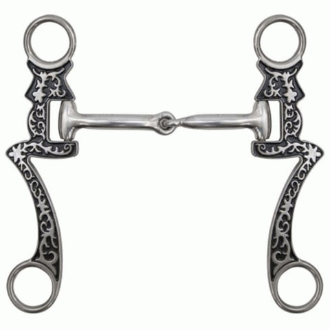 Showman® 5" Stainless Steel Seven Cheek Snaffle Bit.