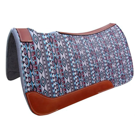 Showman ®  31" X 32" Navajo Printed Solid Felt Saddle Pad.