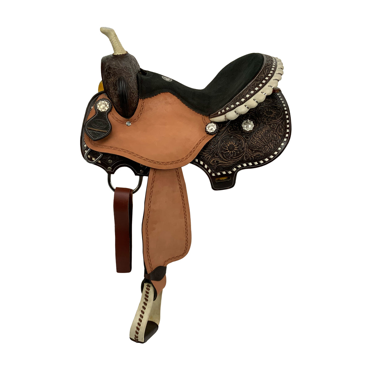 15" Double T Jackpot Barrel Style Saddle