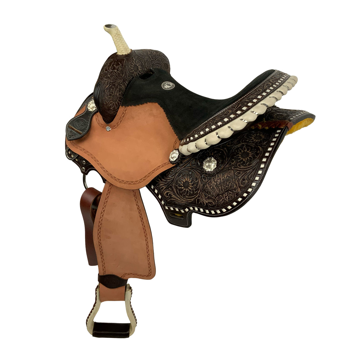 15" Double T Jackpot Barrel Style Saddle