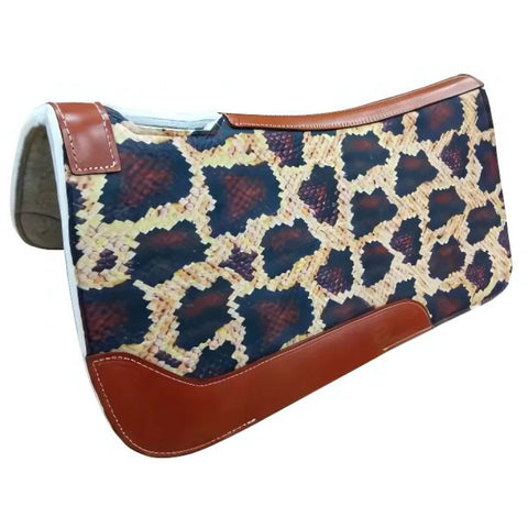 Showman ® 31" X 32" Python Print Solid Felt Saddle Pad.