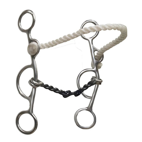 Showman ® stainless steel combination bit with rope nose.