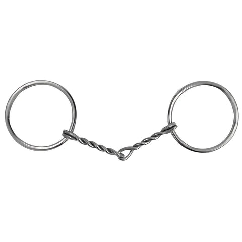 Showman ® Chrome plated O-ring horse bit twisted broken mouth piece.