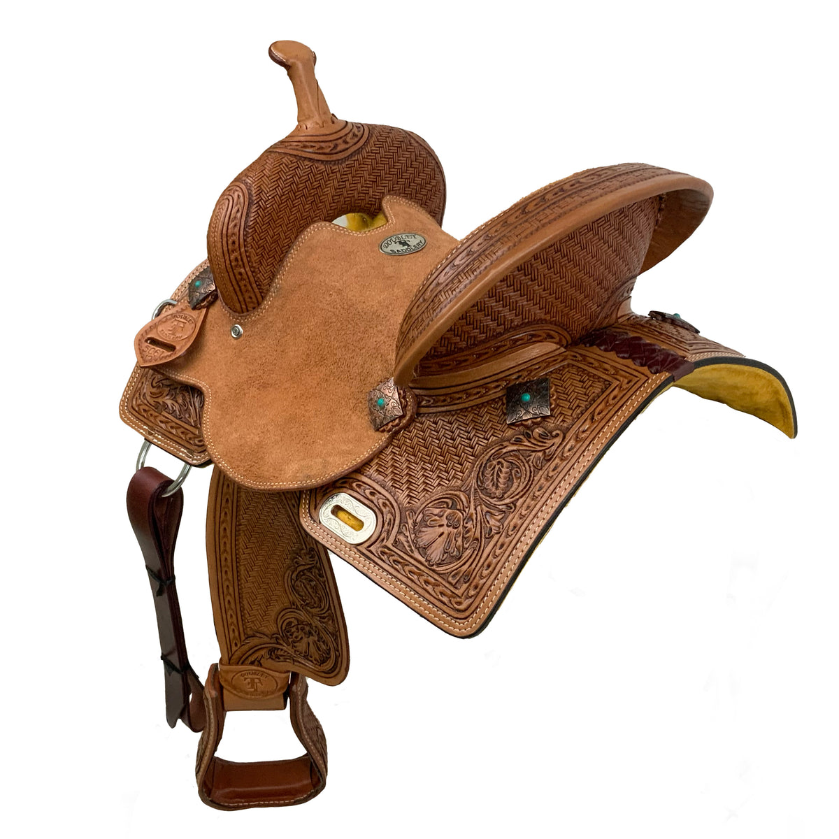 12" Double T Daisy Drifter Barrel Style Saddle