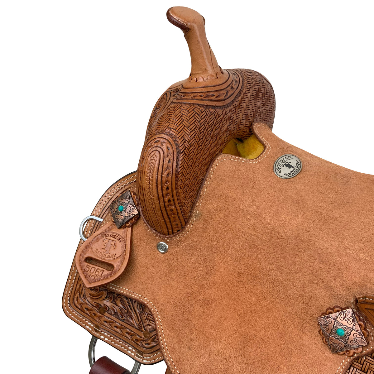 12" Double T Daisy Drifter Barrel Style Saddle