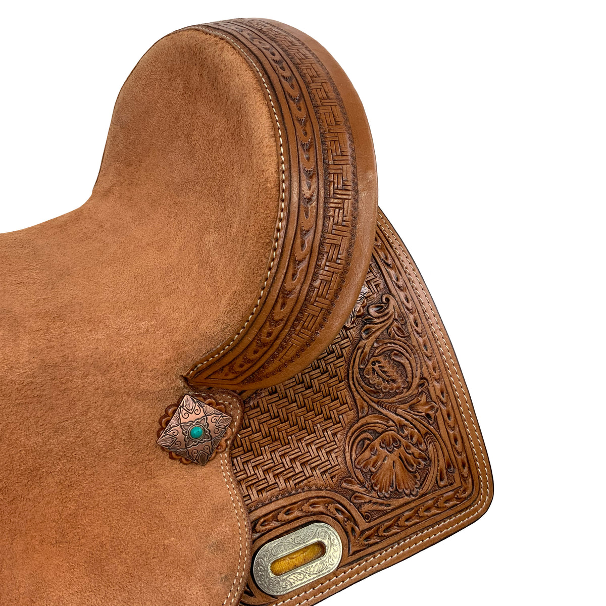 12" Double T Daisy Drifter Barrel Style Saddle