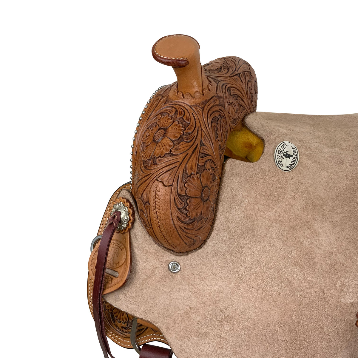 13" Double T Rustler's Rose Roper Style Saddle