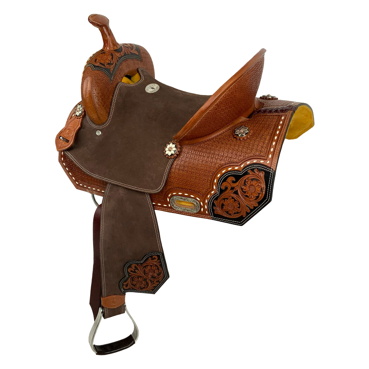 15" Double T Florence Fusion Barrel Style Saddle