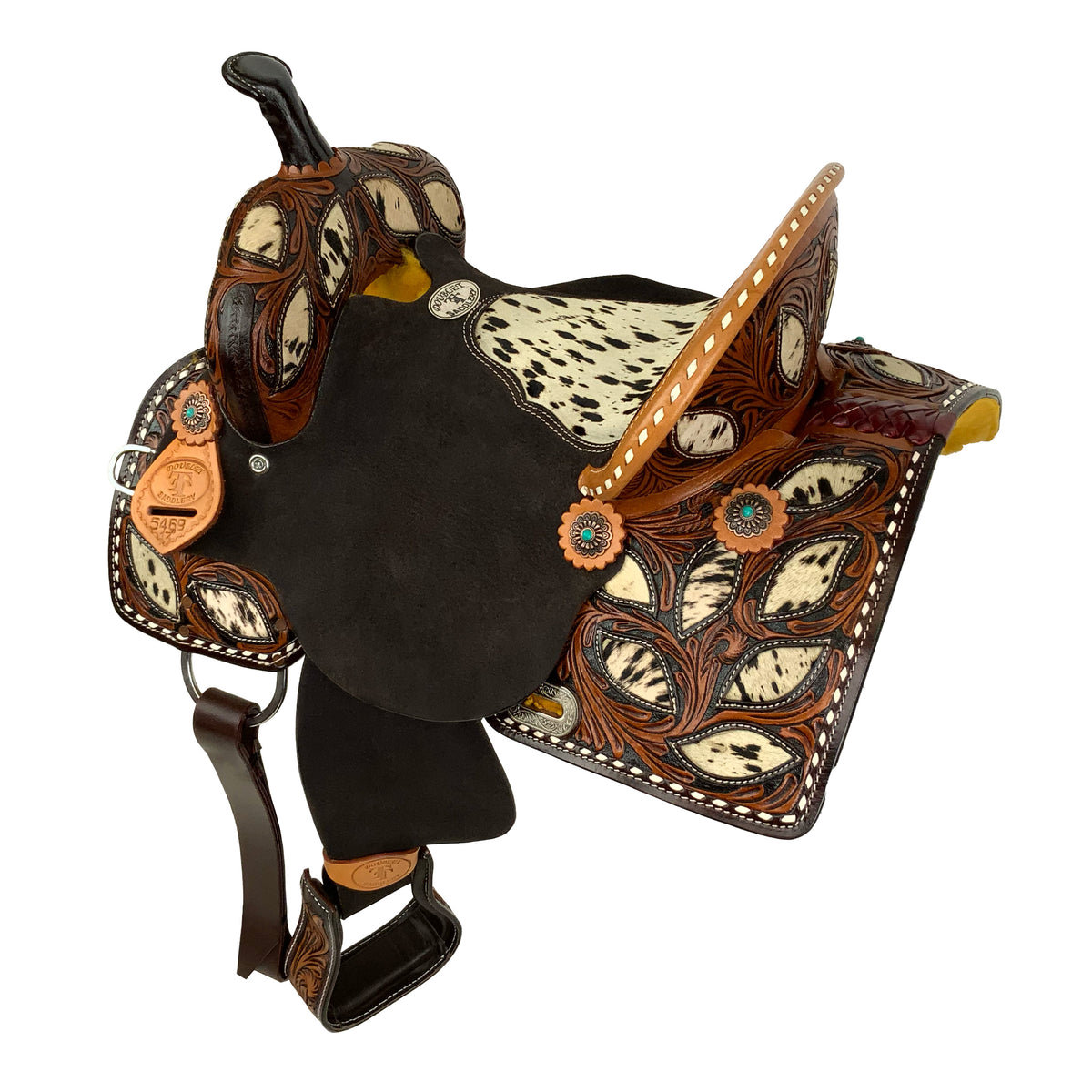 13" Double T Wilma Longhorn Barrel Style Saddle
