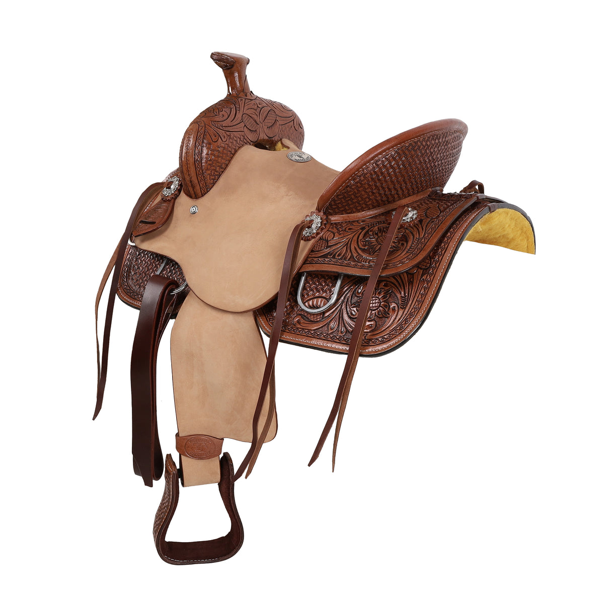 13" Double T Plainsman Roper Style Saddle