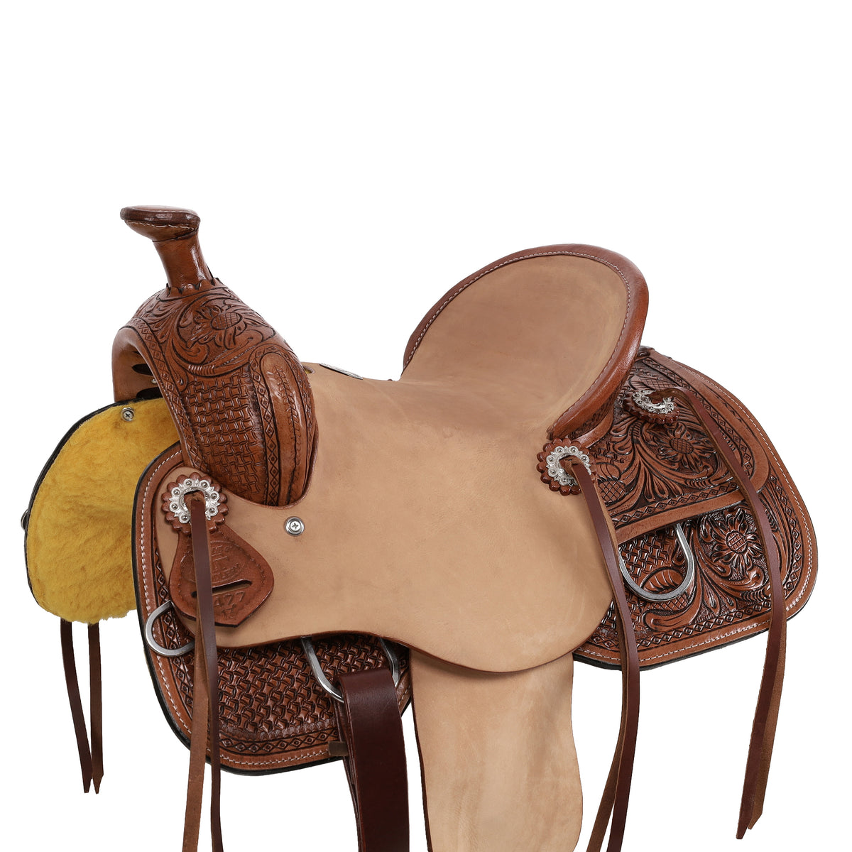 13" Double T Plainsman Roper Style Saddle