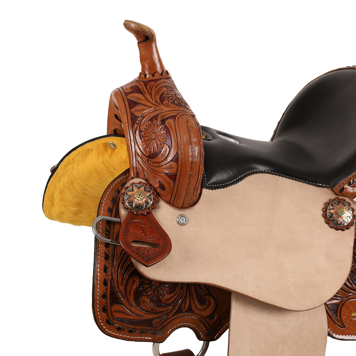 12" Double T Clementine Barrel Style Saddle