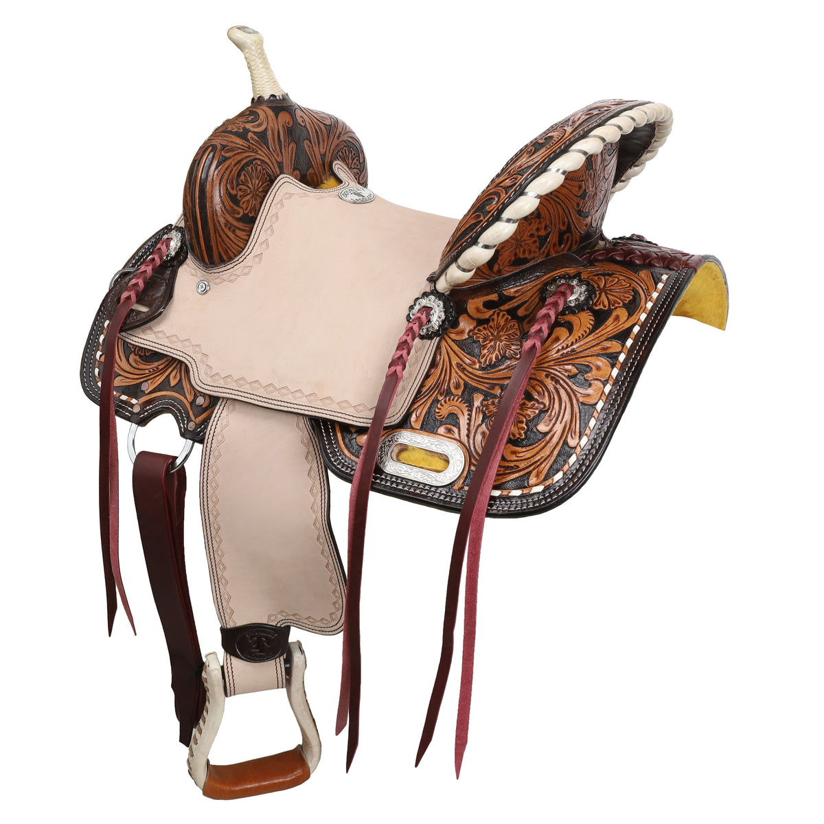 13" Double T Primrose Barrel Style Saddle