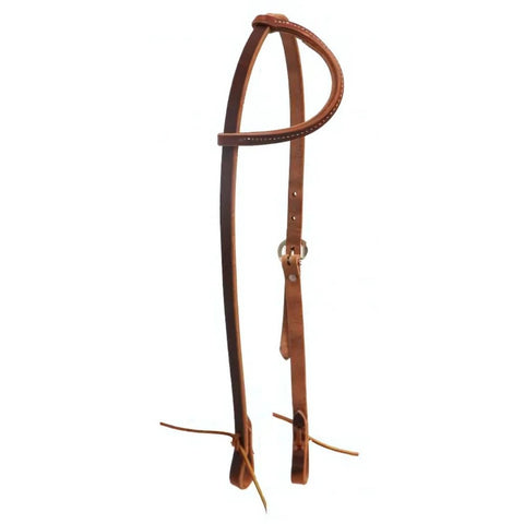 Showman ® One ear headstall with tie ends.