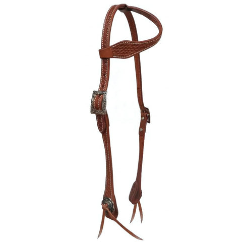 Showman ® Argentina cow leather headstall