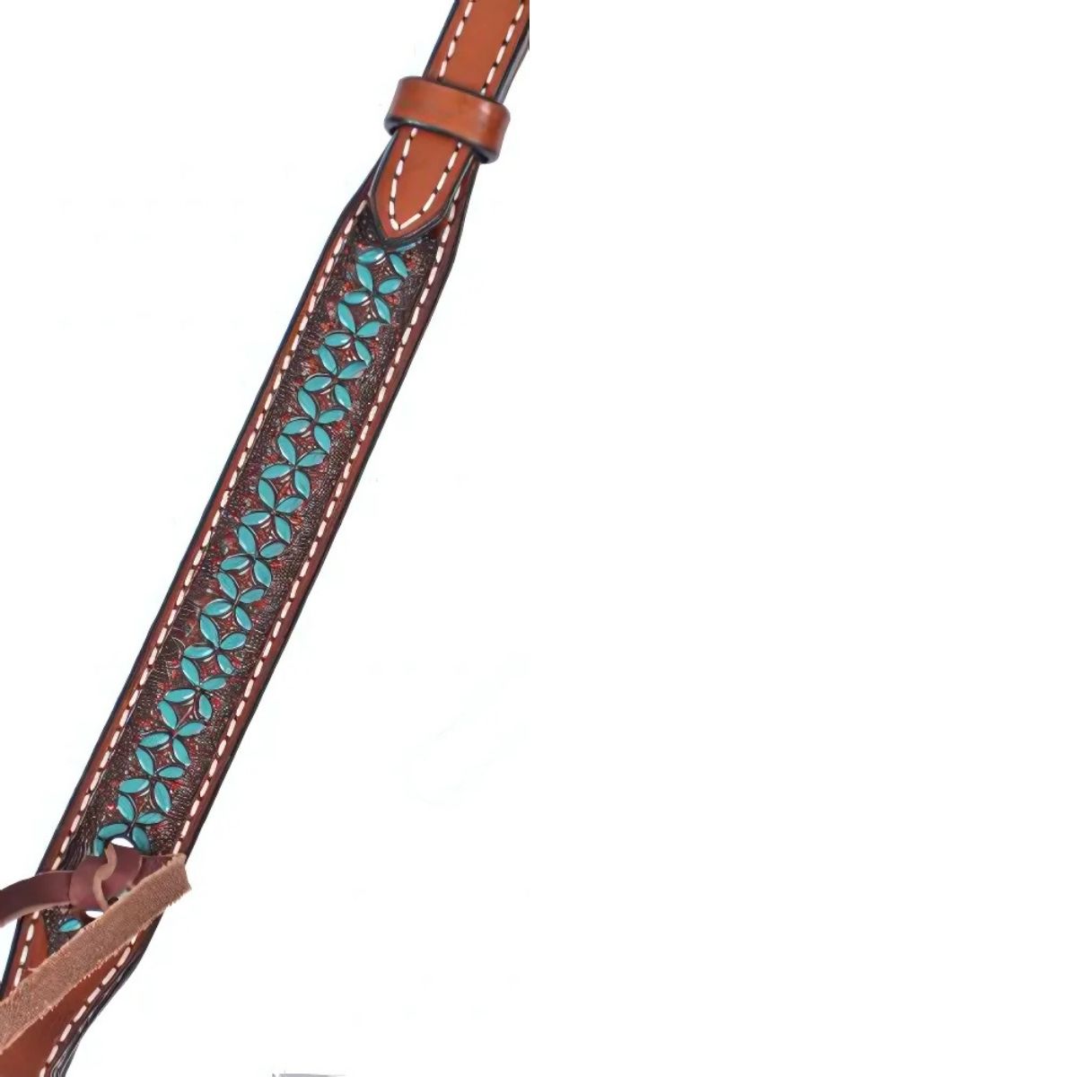 Showman ® Argentina cow leather browband headstall.