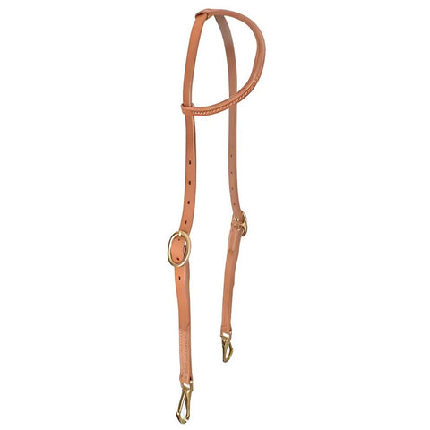 Showman ® Argentina Cowhide Harness Leather One Ear Headstall.