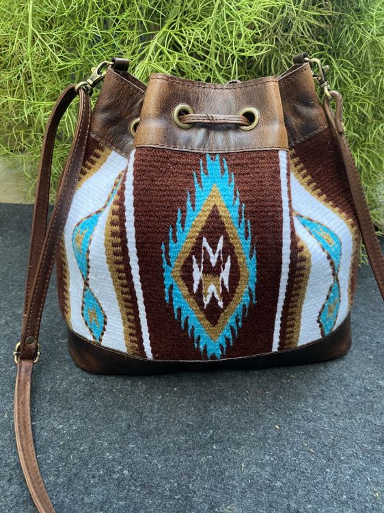 Showman Wool Saddle Blanket Bucket Bag