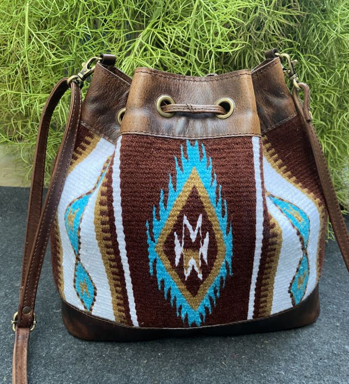 Showman Wool Saddle Blanket Bucket Bag