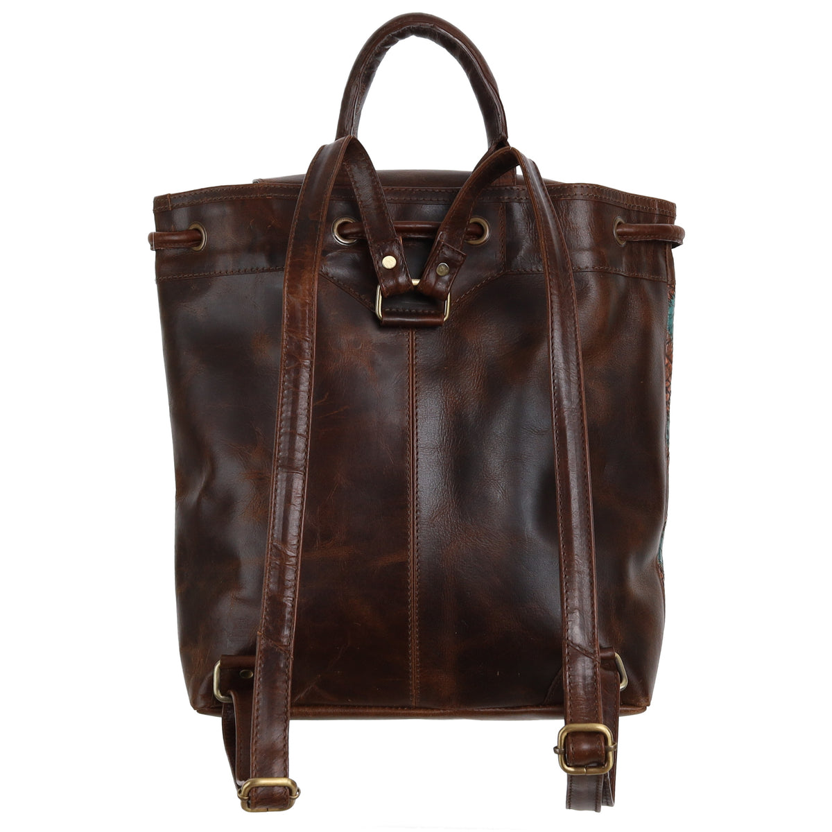 Klassy Cowgirl Gator Patch Leather Backpack Bag