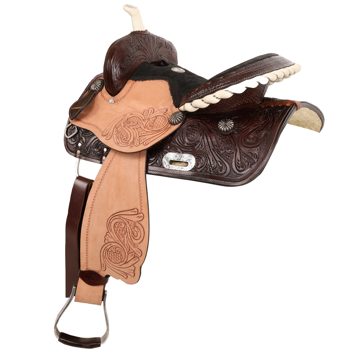14", 15", 16"  DOUBLE T BARREL STYLE SADDLE