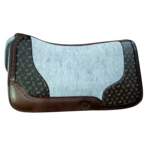 Klassy Cowgirl Argentina cow leather saddle pad 