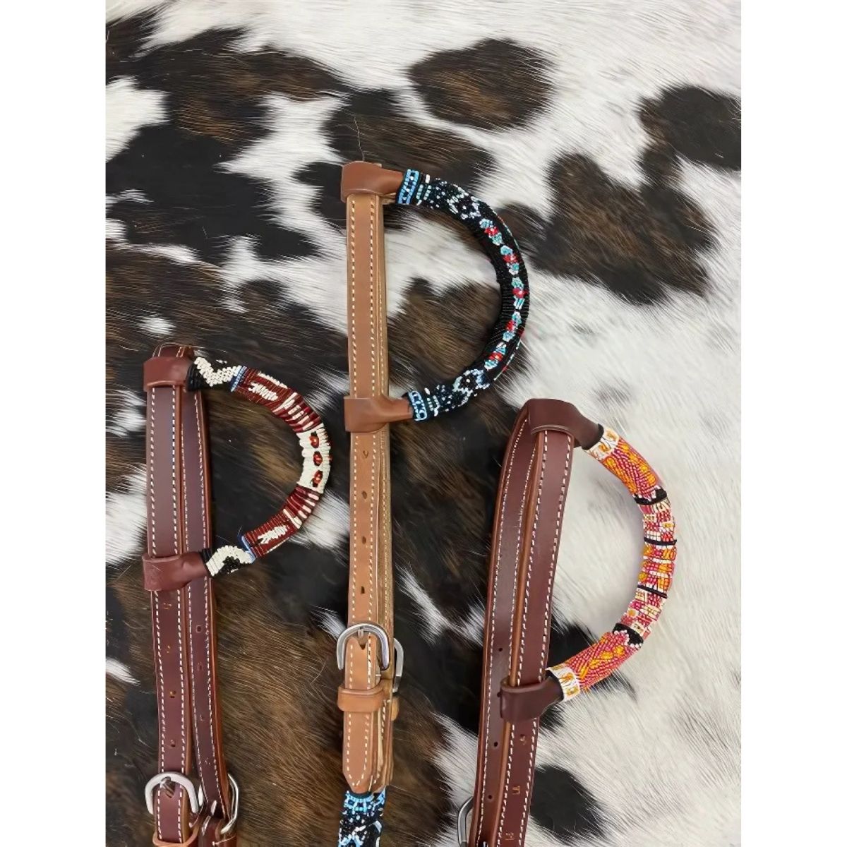 Showman ® Beaded one ear headstall.