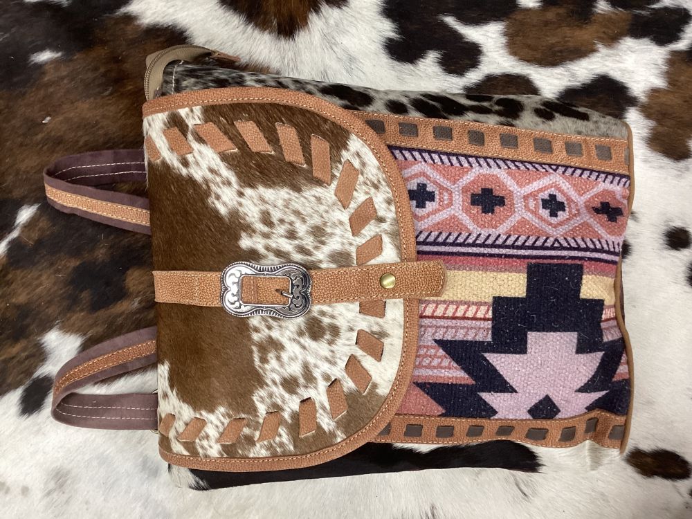 Klassy Cowgirl Dusty Mauve Upcycled Backpack Bag