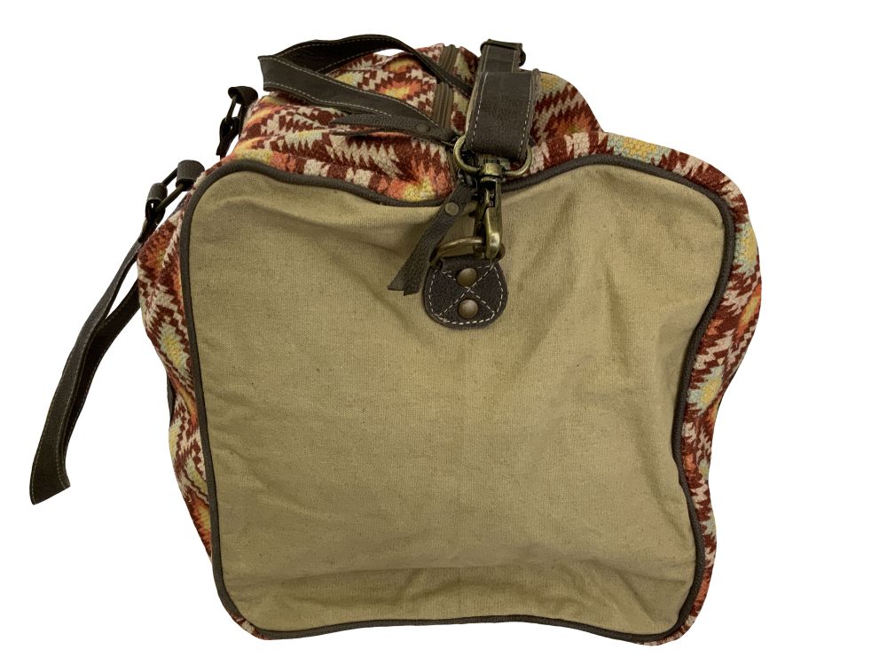 Klassy Cowgirl Navajo Sunset Upcycled Mini Duffle Bag