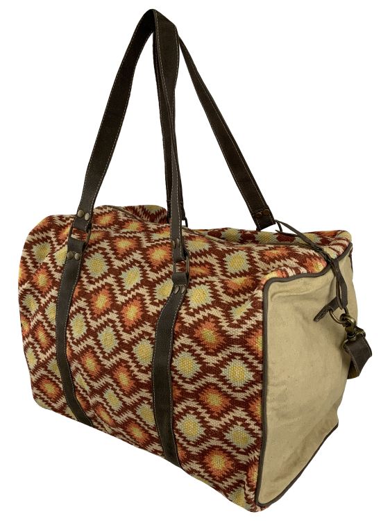 Klassy Cowgirl Navajo Sunset Upcycled Mini Duffle Bag