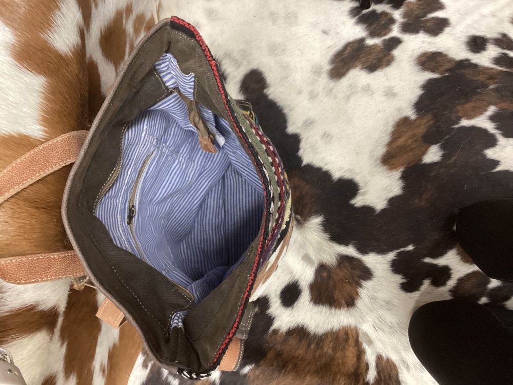 Klassy Cowgirl Retro Bliss Upcycled Backpack Bag