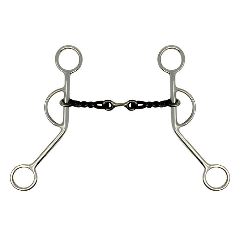 Showman ® Stainless Steel Sweet Iron bit with Dog bone mouth.