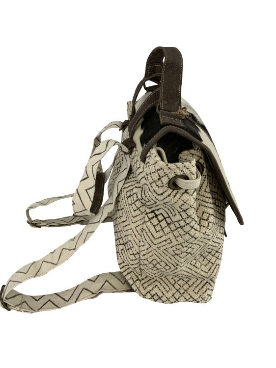 Klassy Cowgirl Diamond Weave Upcycled Backpack Bag