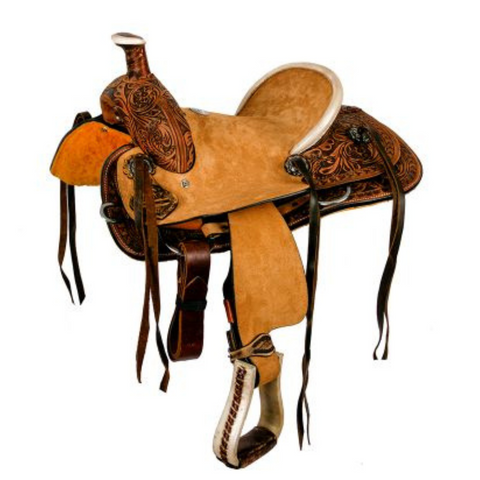 10" DOUBLE T  PONY HARD SEAT ROPER SADDLE - Double T Saddles