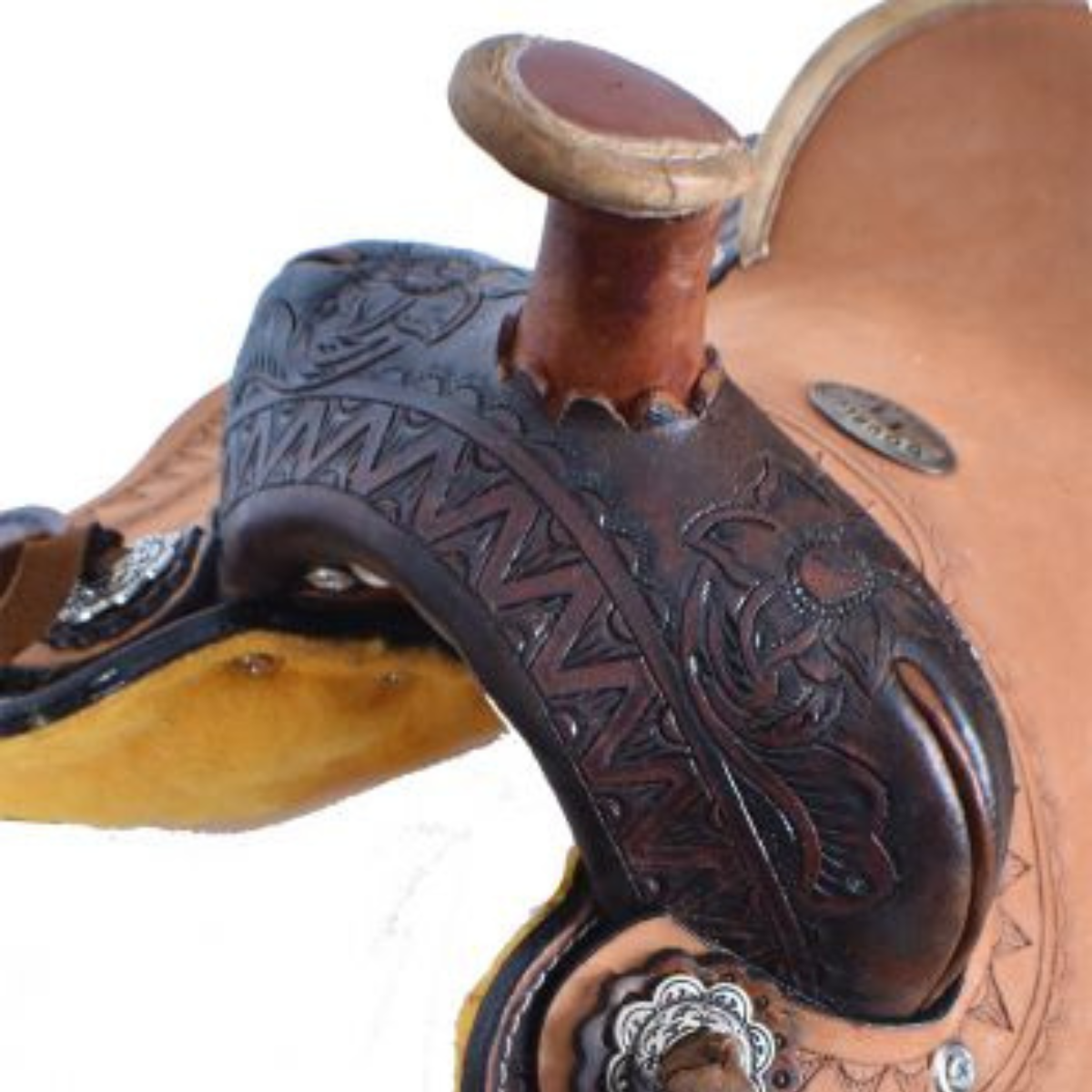 10" DOUBLE T  PONY HARD SEAT ROPER STYLE SADDLE - Double T Saddles