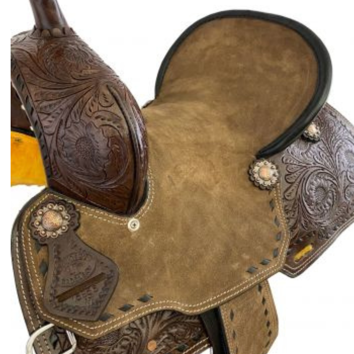 10" DOUBLE T  YOUTH HARD SEAT BARREL SADDLE - Double T Saddles