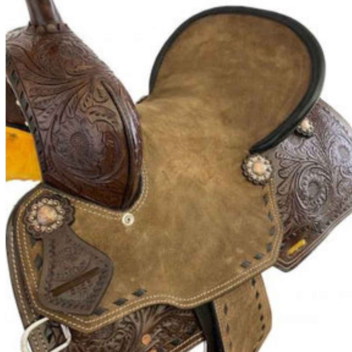 12"/ 13" DOUBLE T YOUTH HARD SEAT BARREL SADDLE - Double T Saddles