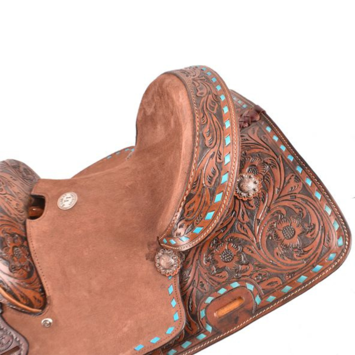 12" DOUBLE T  YOUTH HARD SEAT BARREL SADDLE - Double T Saddles